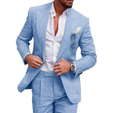 Benj β High Quality Linen Menβs 2 Piece Suit